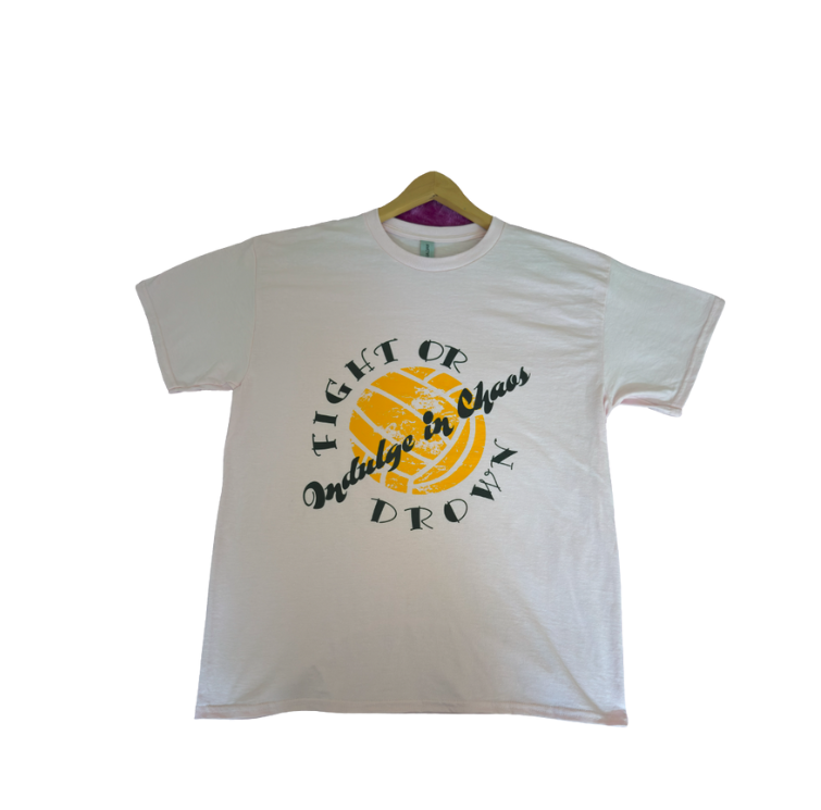 "Waterpolo ball, Indulge in Chaos" waterpolo t shirt