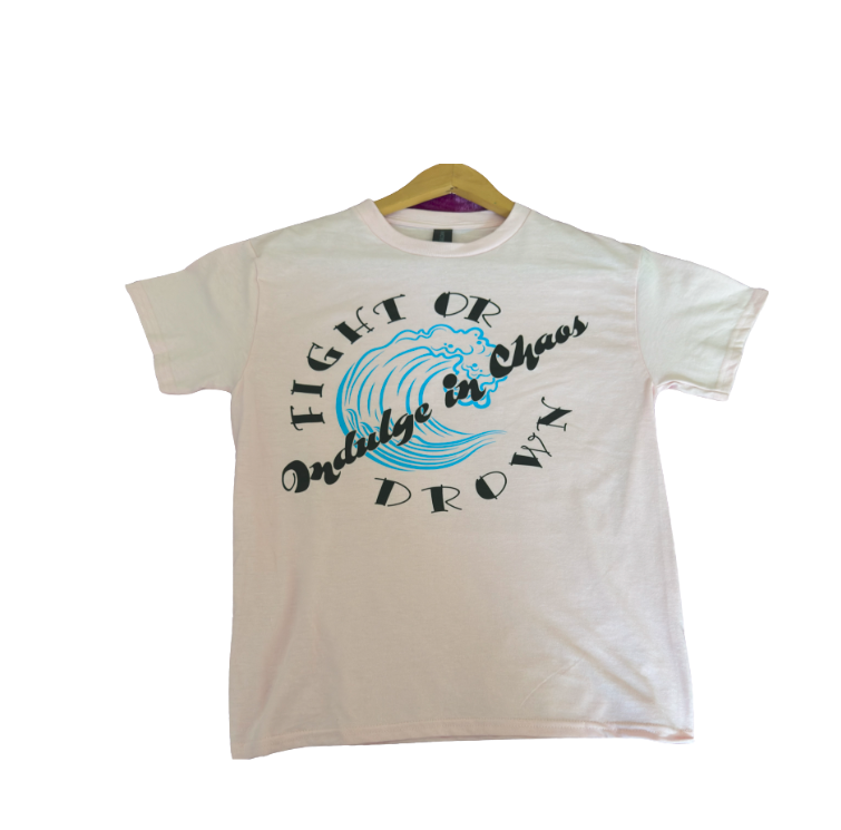 "Wavy Indulge in Chaos" waterpolo t-shirt