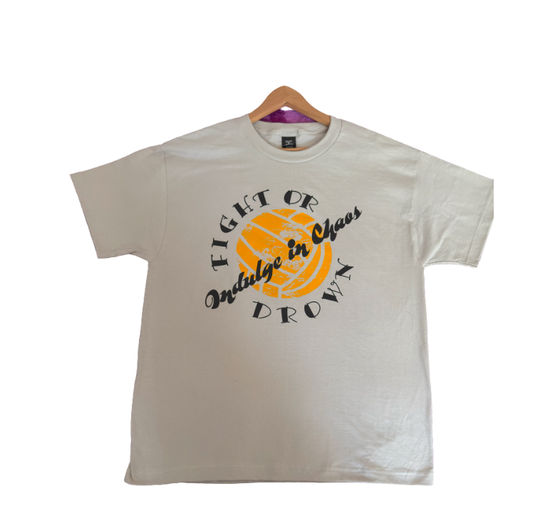 "Waterpolo ball, Indulge in Chaos" waterpolo t shirt