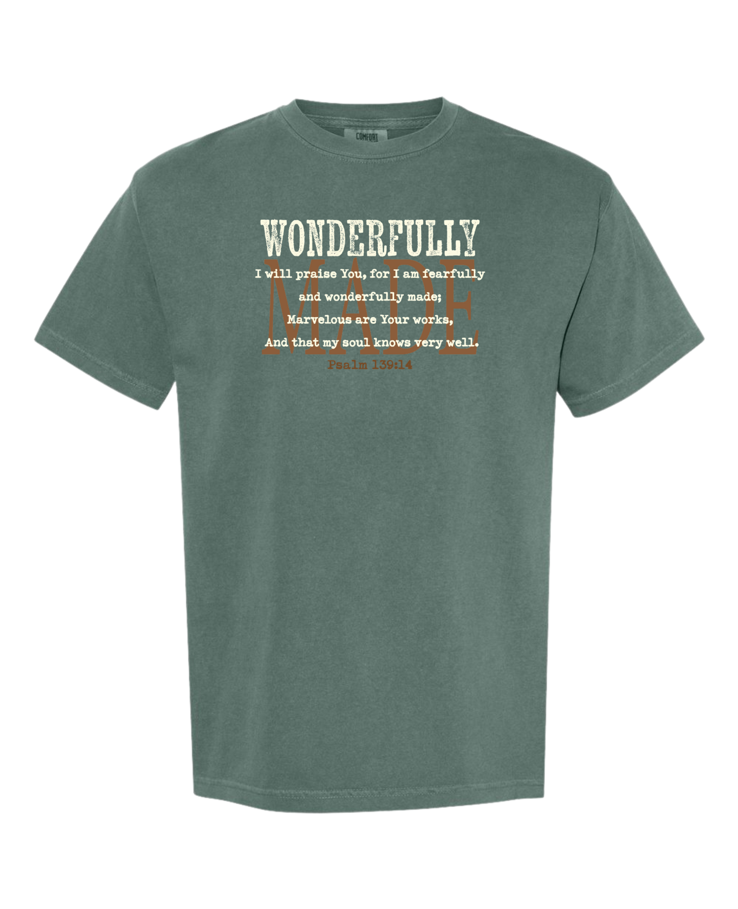 Christian T shirt "Wonderfully Made"