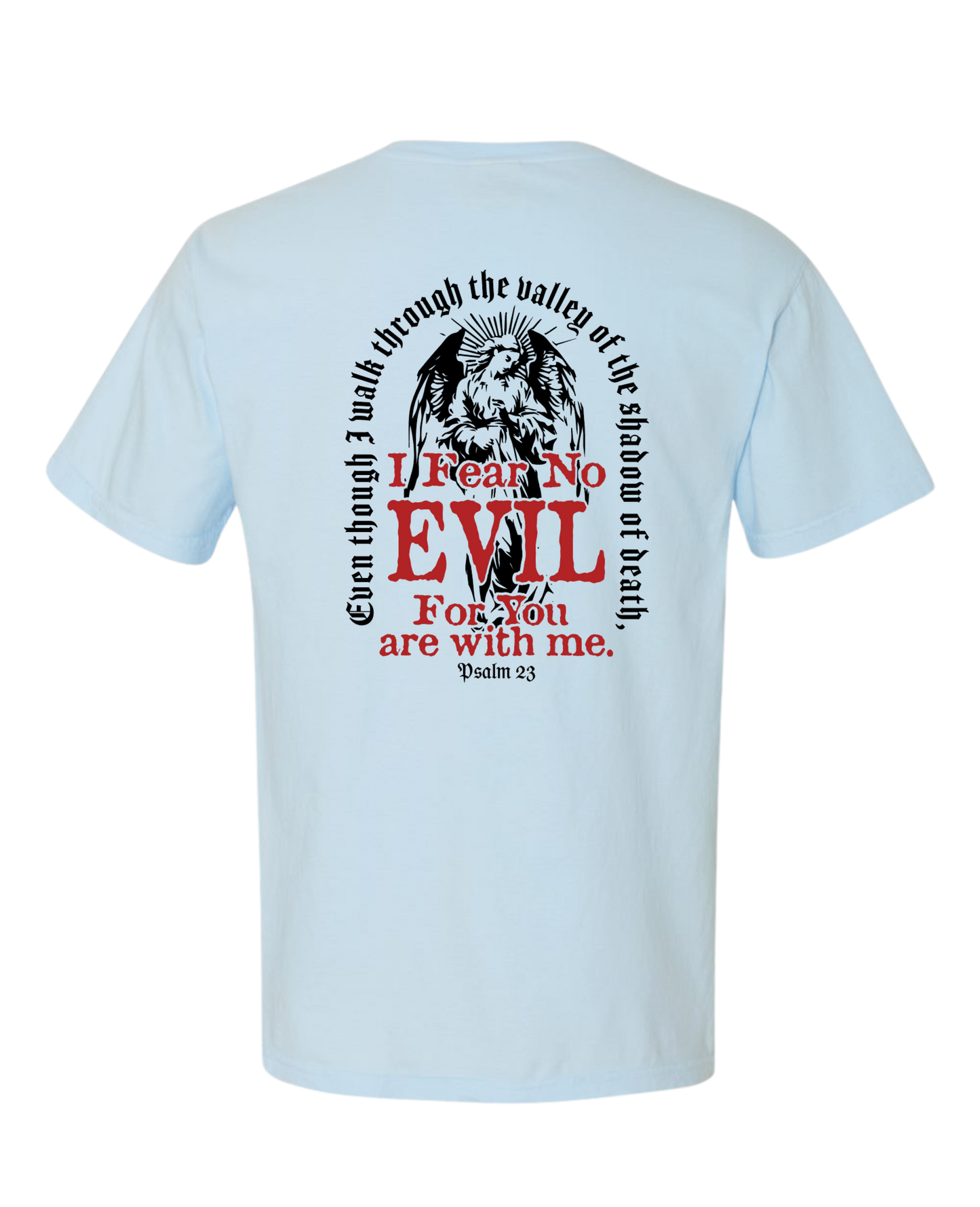 Christian T shirt "I Fear No Evil"