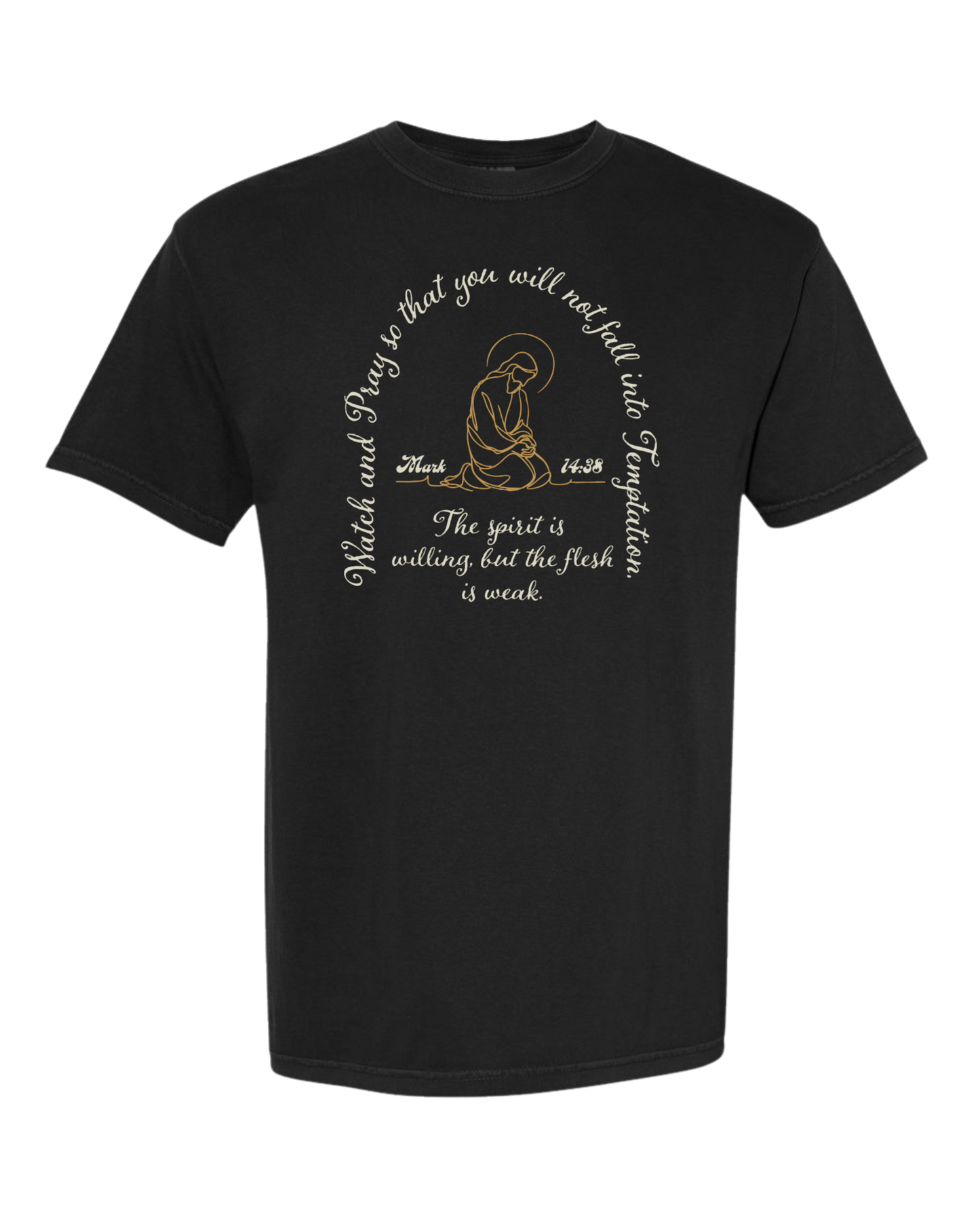 Christian T shirt "Fall into Temptation"