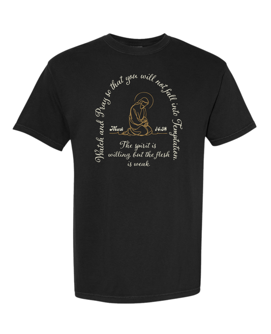 Christian T shirt "Fall into Temptation"