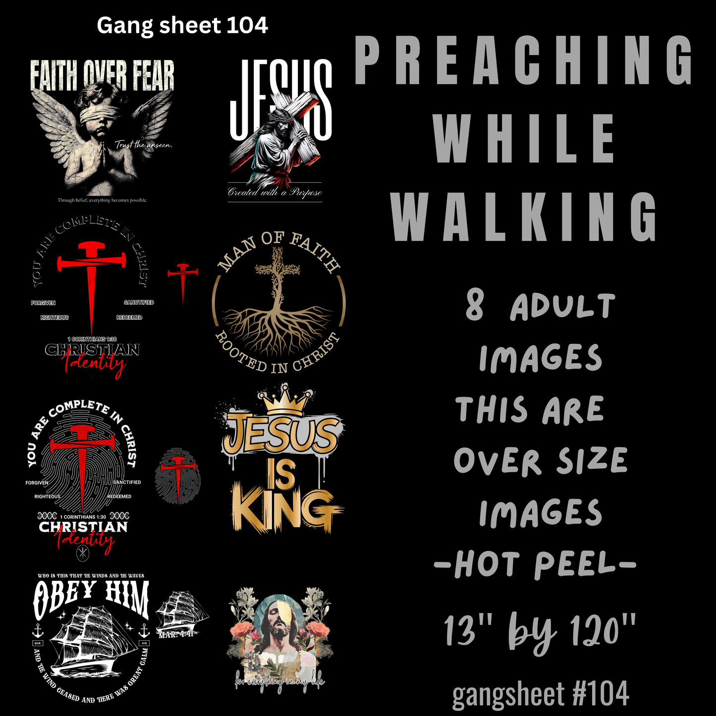 Christian DTF gang sheet 104