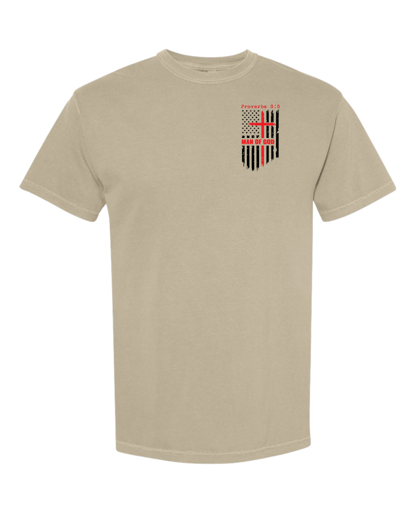 Christian T shirt "Man of God Prov3,5"