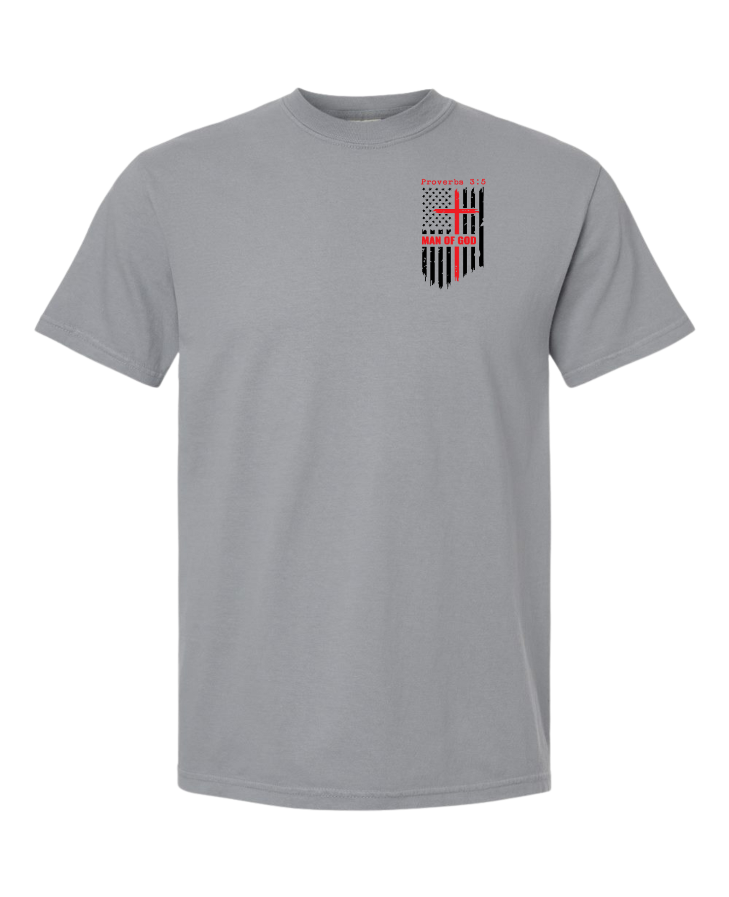 Christian T shirt "Man of God Prov3,5"