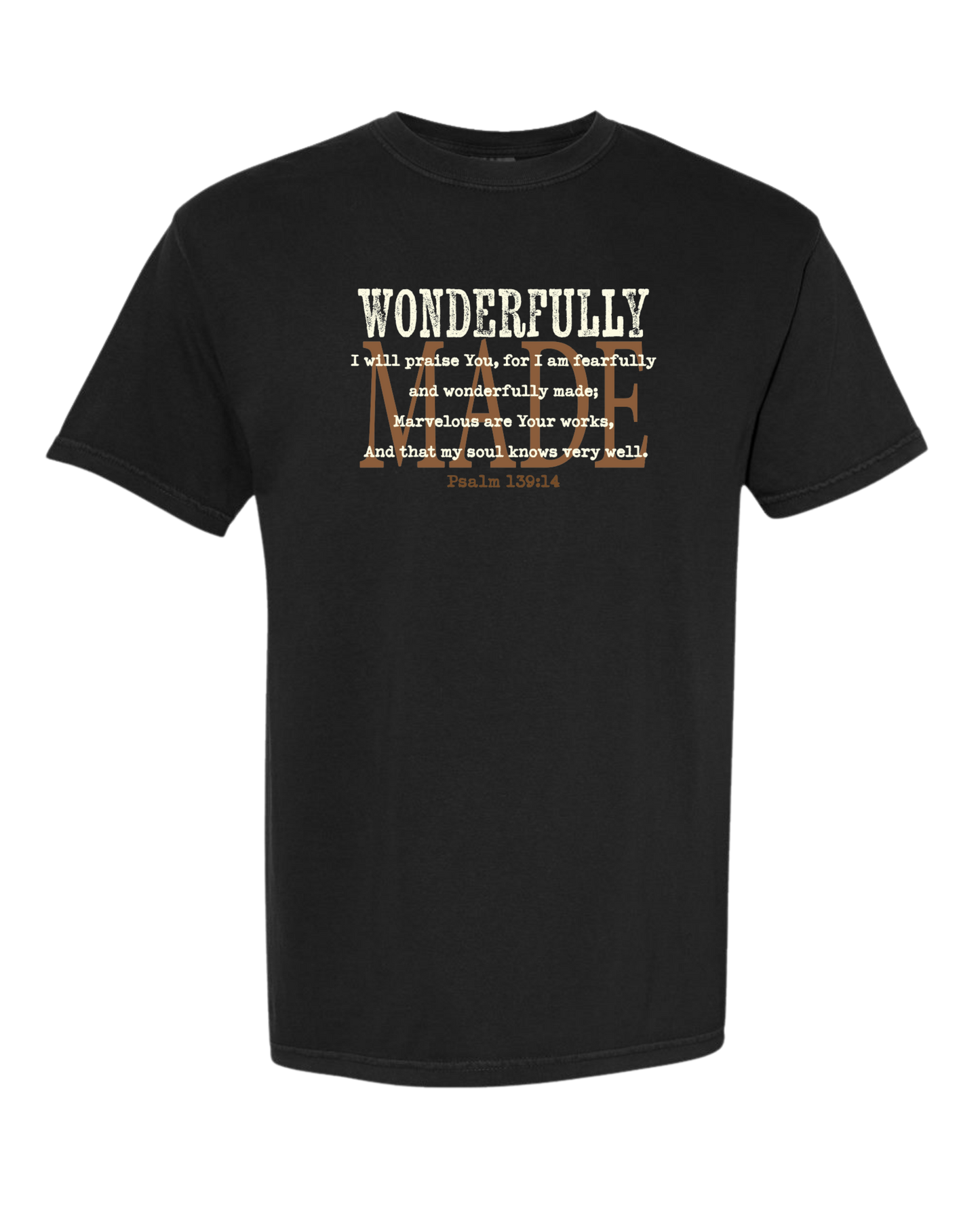 Christian T shirt "Wonderfully Made"