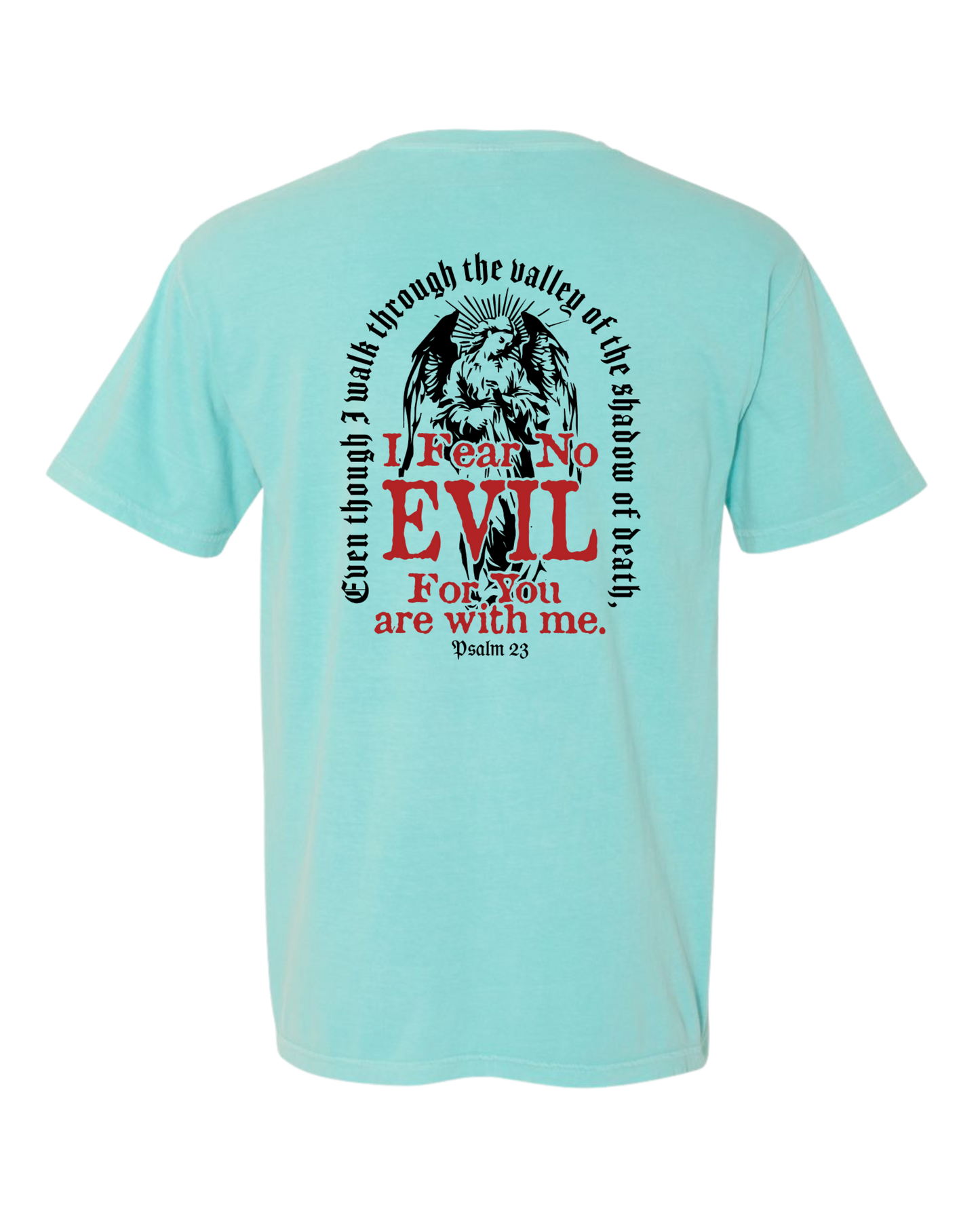 Christian T shirt "I Fear No Evil"